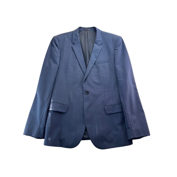 Hugo Boss Other - HUGO‎ BOSS Mens Blue Wool Blend Sport Coat Blazer Jacket Size 44R Two Button